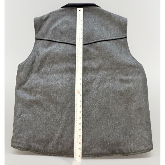 Cripple Creek Vest Mens Large Brown Wool Blend Western Rancher Cowboy Wear - Picture 13 of 13